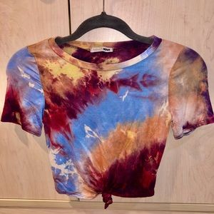 Fashionnova tie-dye cotton t-shirt